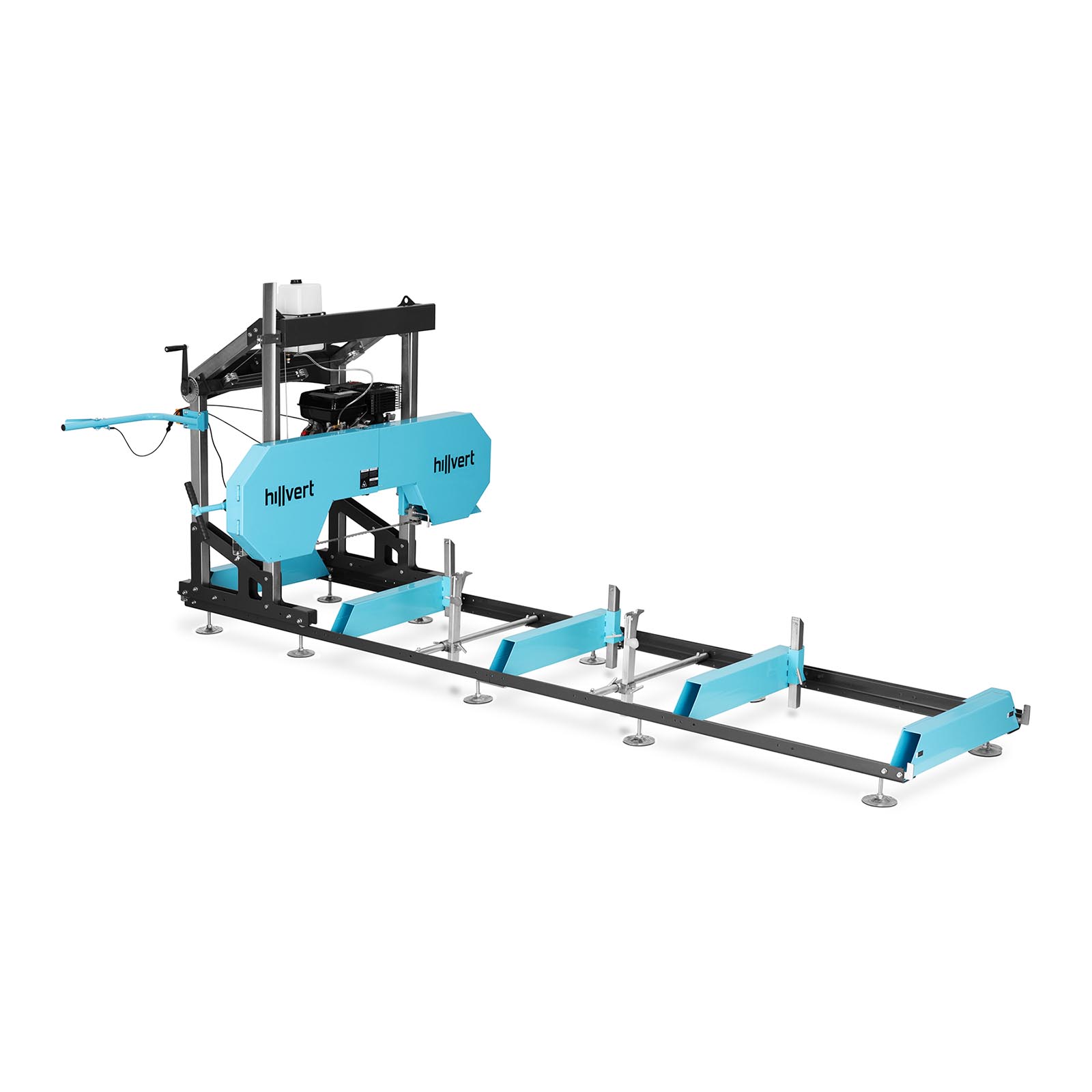 Sierra de cinta para troncos a gasolina - medida de instalación 4 x 0,9 m - 7500 W / 9 HP