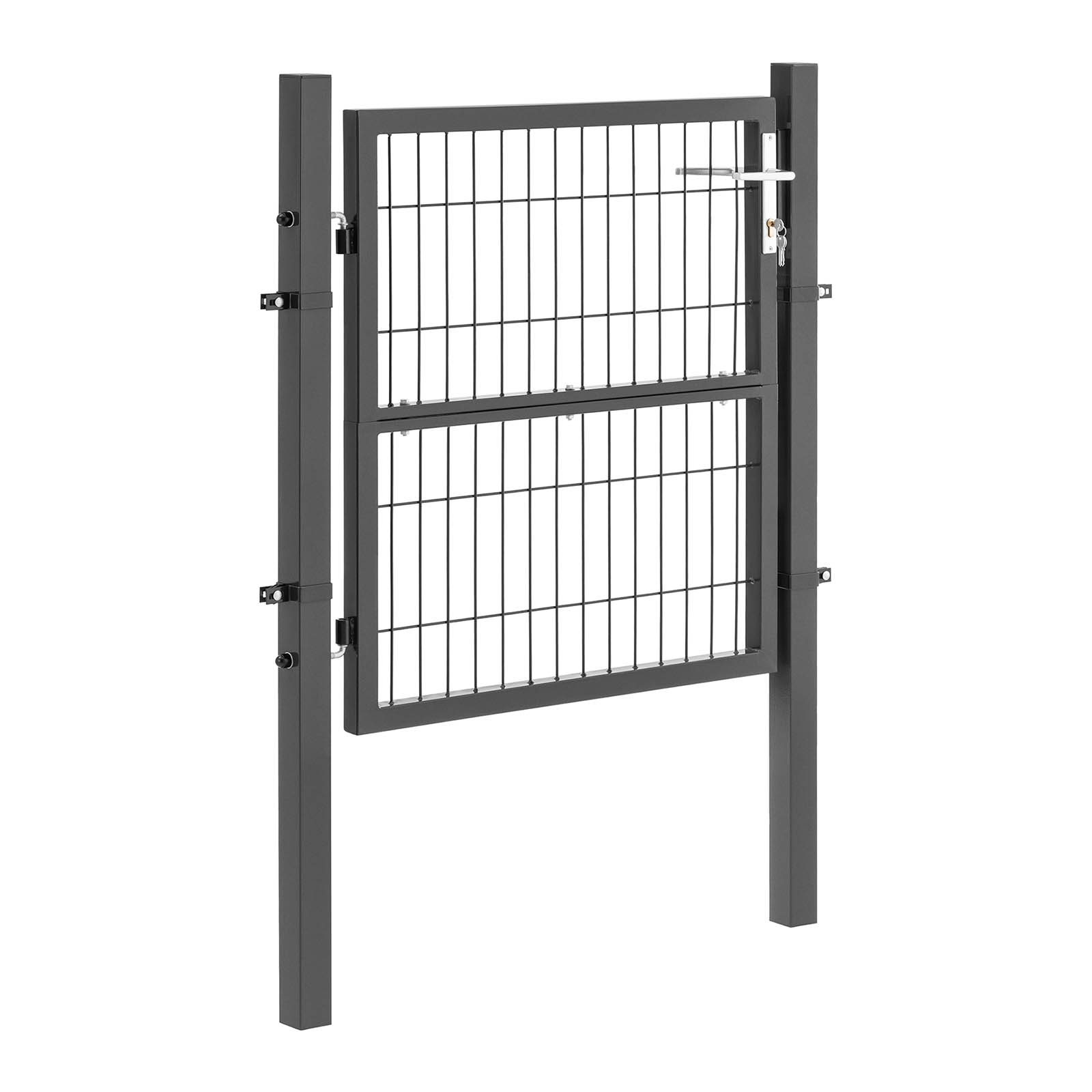 Puerta para jardín - 106 x 100 cm - acero (recubrimiento de polvo)